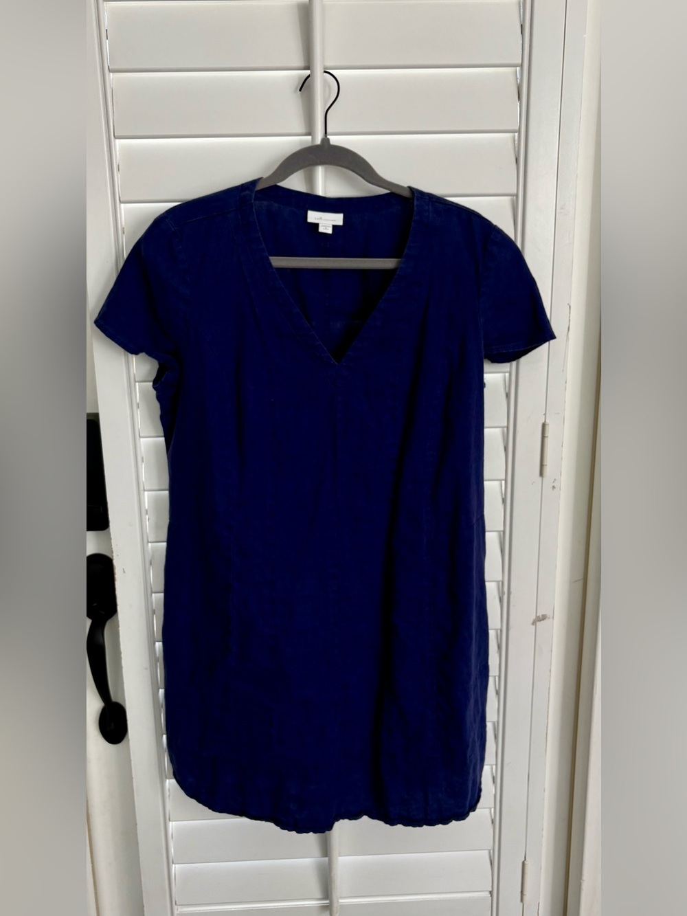 J. Jill Cobalt Blue Linen Dress